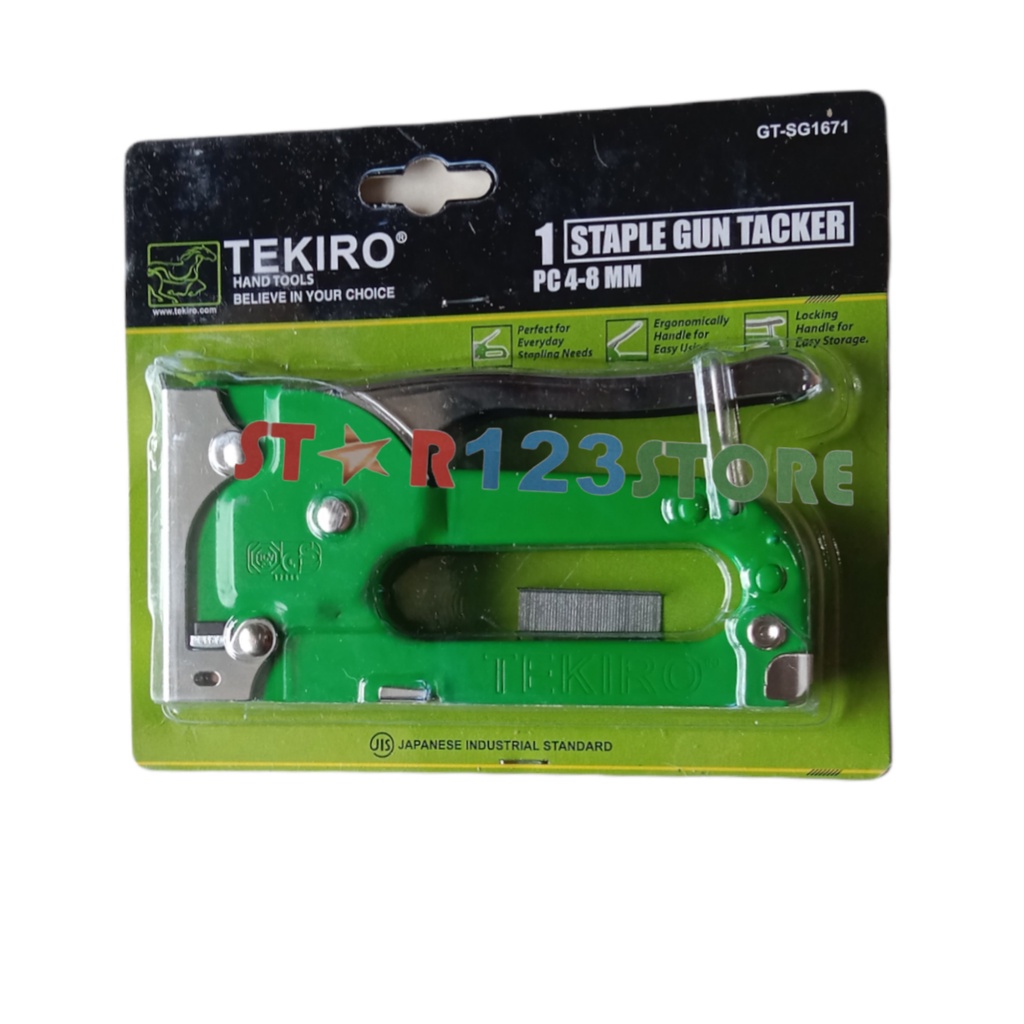 

Tekiro Stapler Gun Tacker 4-8mm Staples Tembak Gun Taker