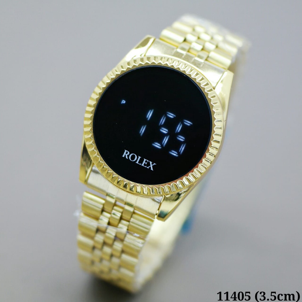 High Quality - Jam Tangan Wanita Rolex Digital 3,5cm Touch Screen +Box & Paperbag