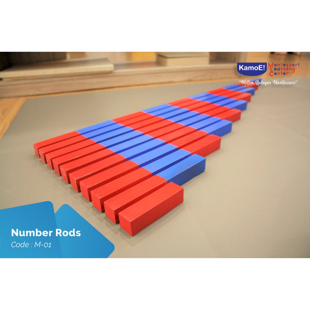 Number Rods Montessori Material