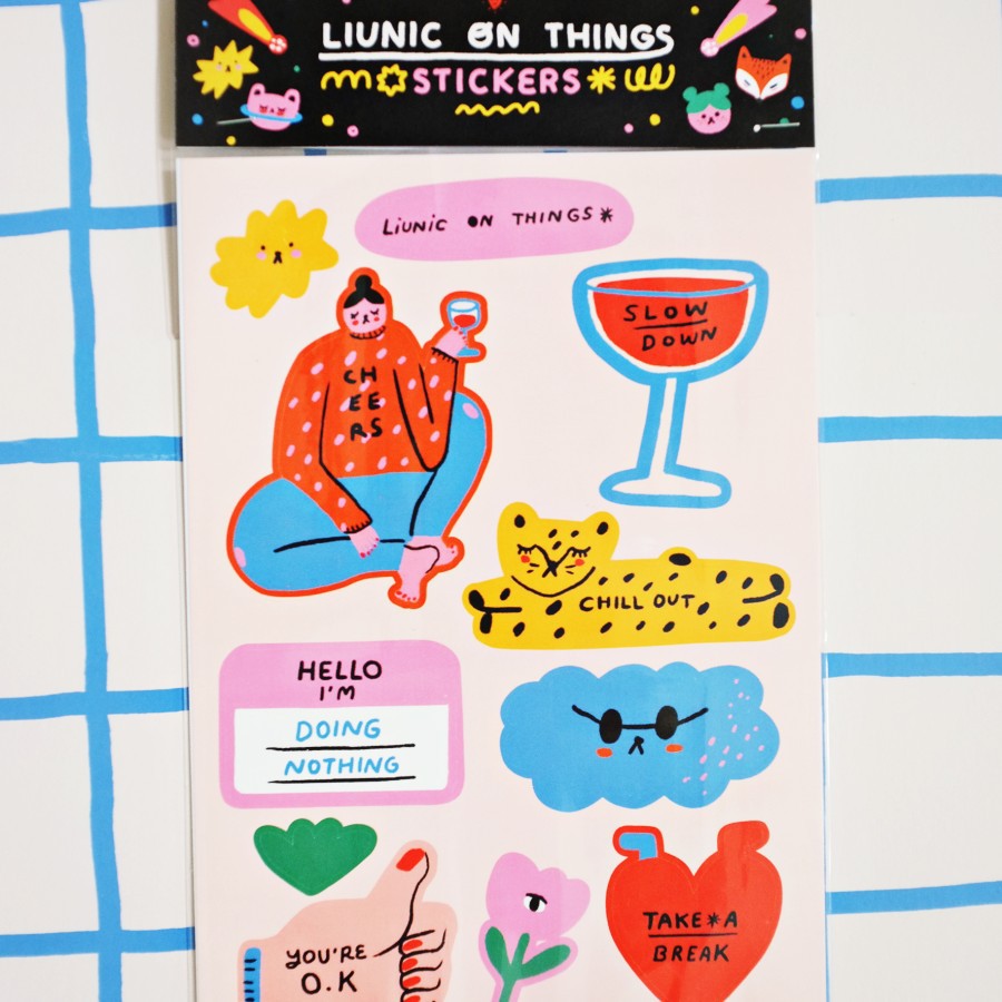 Liunic on Things Sticker Set