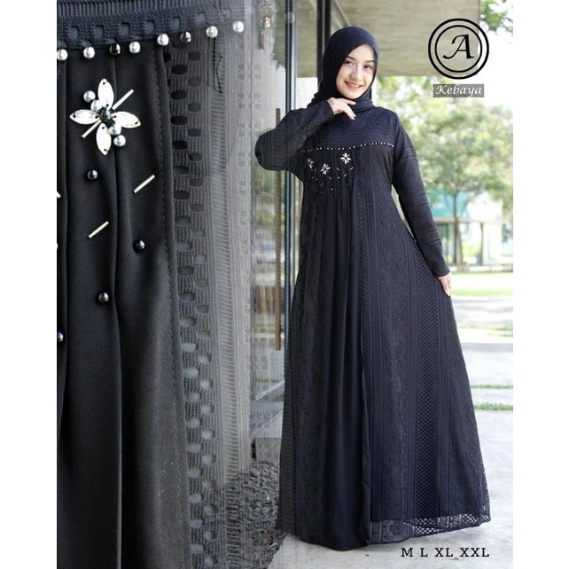 NEWW GAMIS RINJANI BROKAT KATUN MALIKA MIX CERUTI BABY PAKE PAYET IMPORT KEBAYAPESTAPREMIUM KEBAYABR