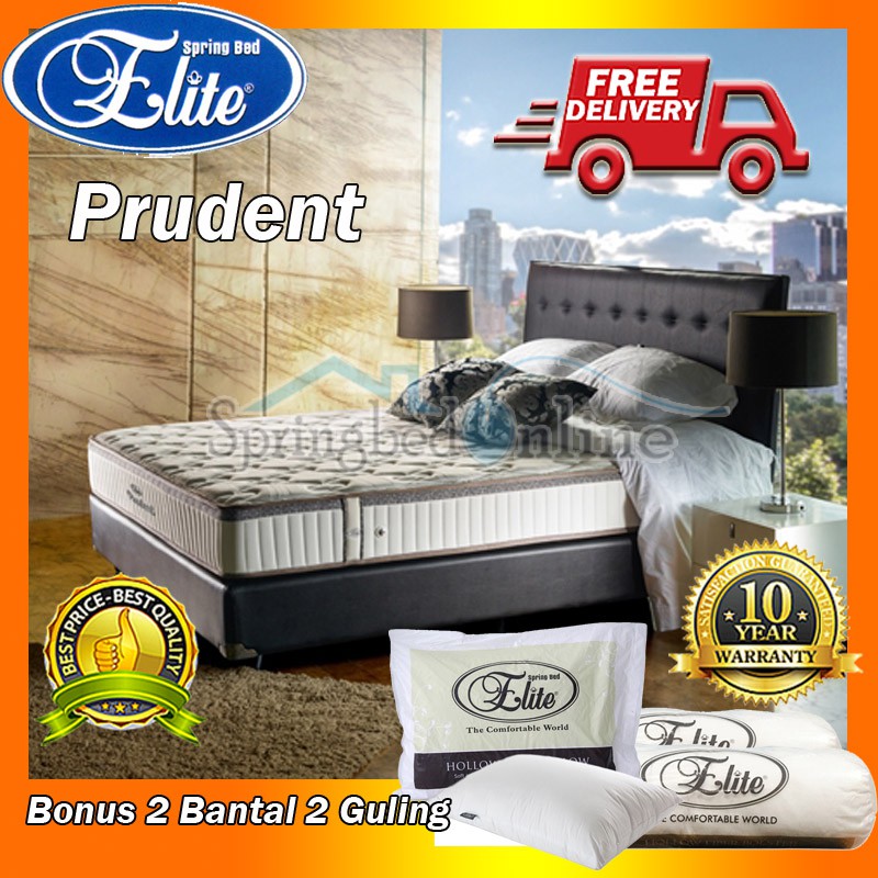 Springbed Prudent Elite 200x200 Komplit Set Sandaran Clover Harga Pabrik