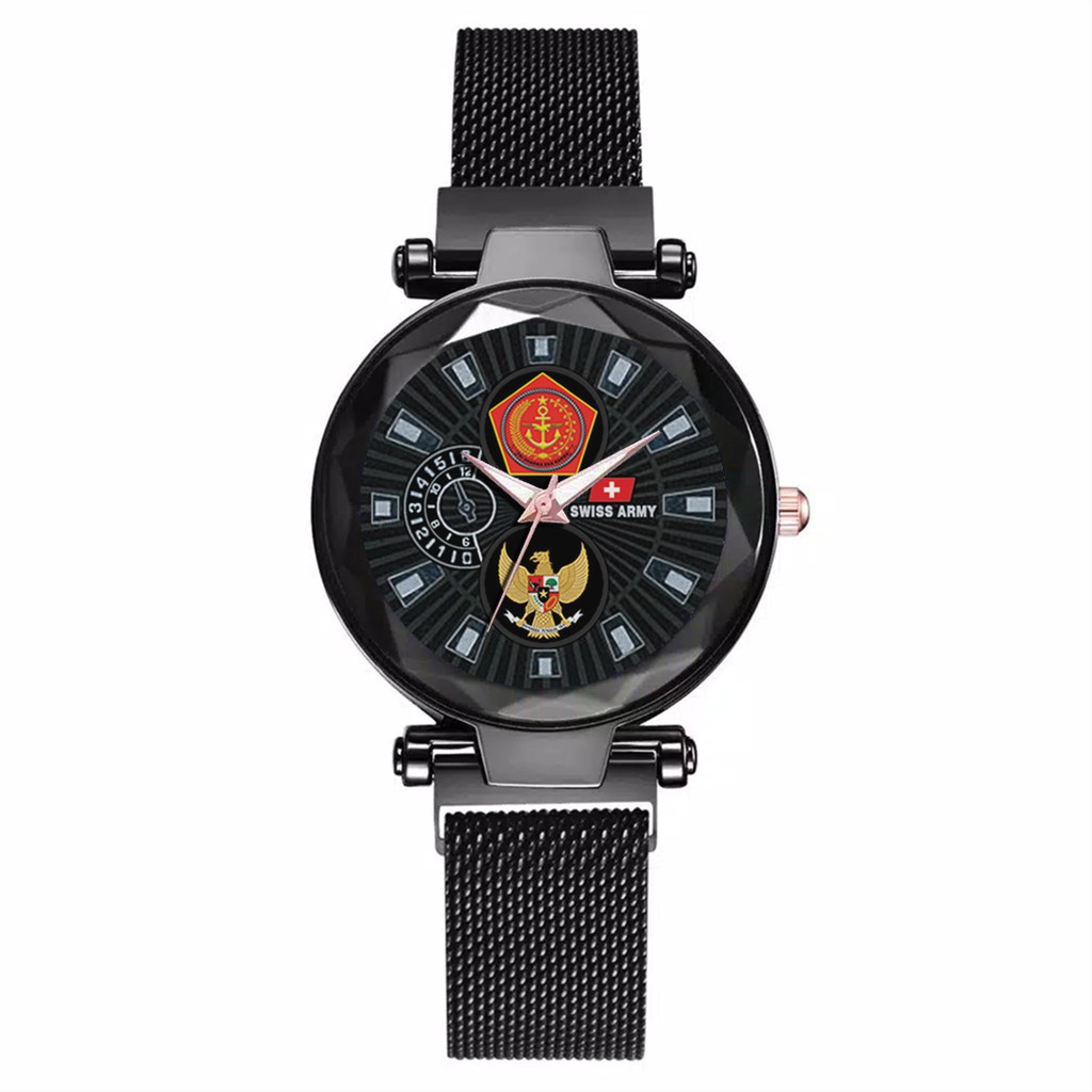 Jam Tangan Wanita Custom - TNI-GARUDA Free Box &amp; Batre Cadangan