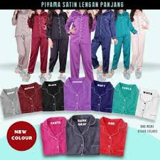 ISANNY PIYAMA SATEN VELVET LENGKAP WARNA PP/BAJU TIDUR PIYAMA/PIYAMA MURAH/PAKAIAN DEWASA/REAL PICT