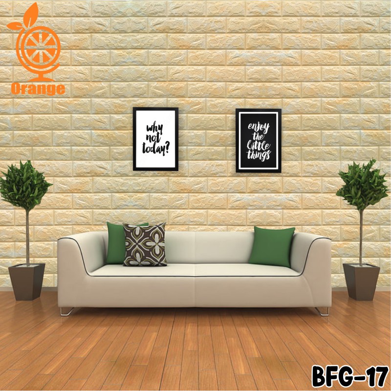 Wallpaper 3D Modern Foam Batu Bata 70 X 77Cm Wall stiker Dinding Kamar