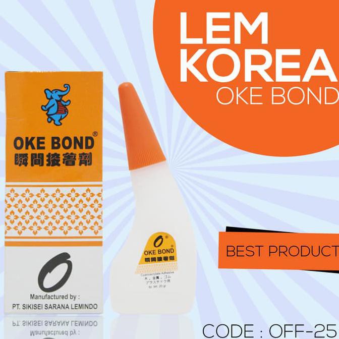 

New Product Lem Korea Super Glue Power Sikisei / Lem Setan (Off-25)