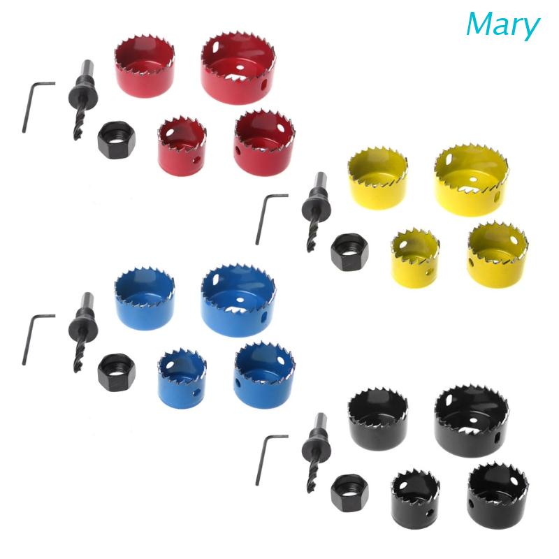 Mary 6Pcs / Set Mata Bor Gergaji Bulat 32mm 38mm 45mm 54mm