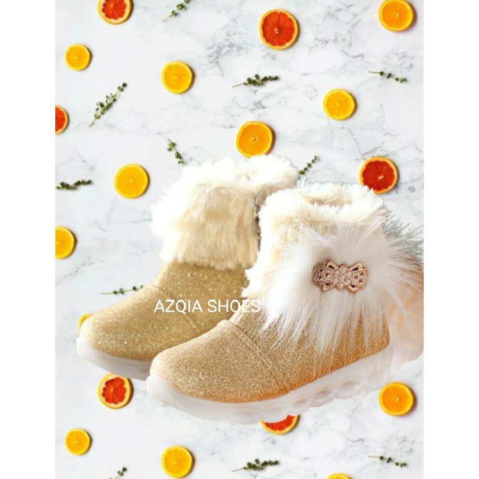 sepatu ankle boots anak perempuan/azqia shoes