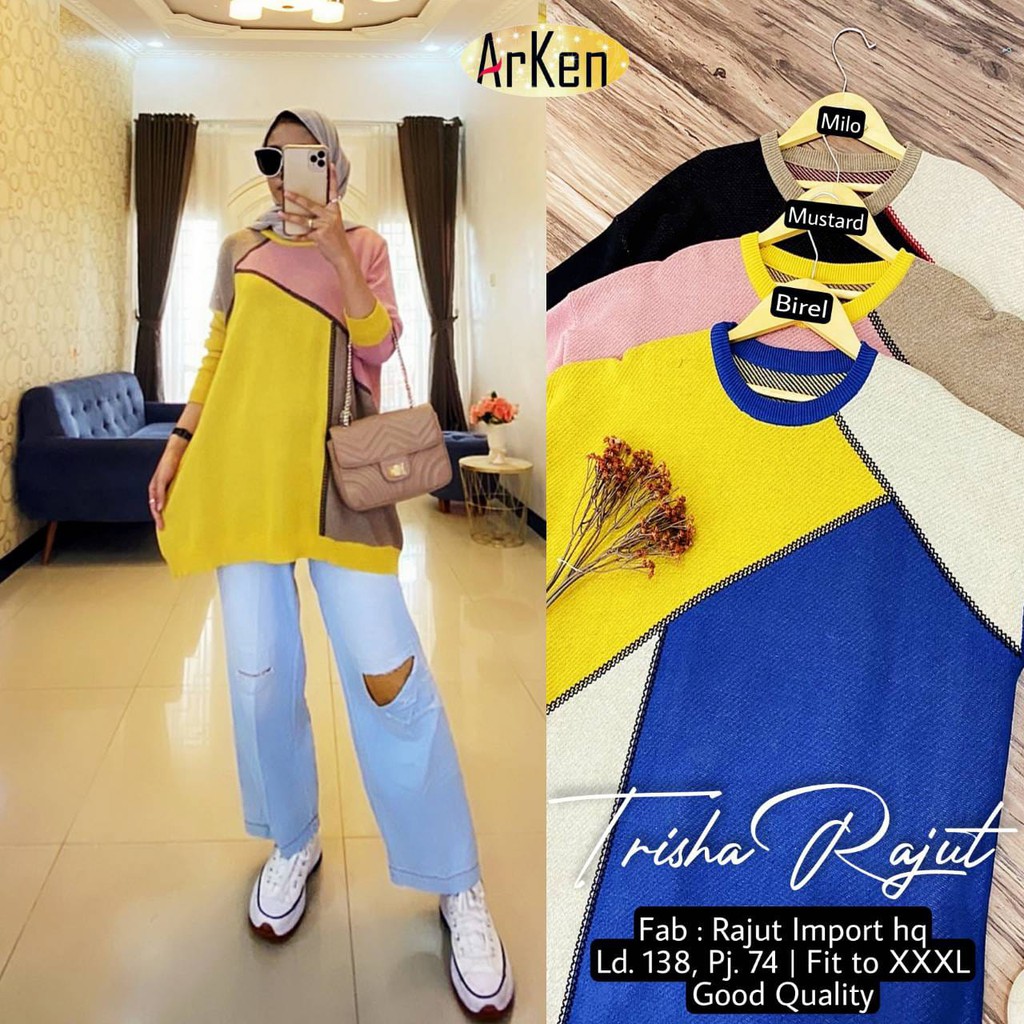 trisha rajut blouse arken