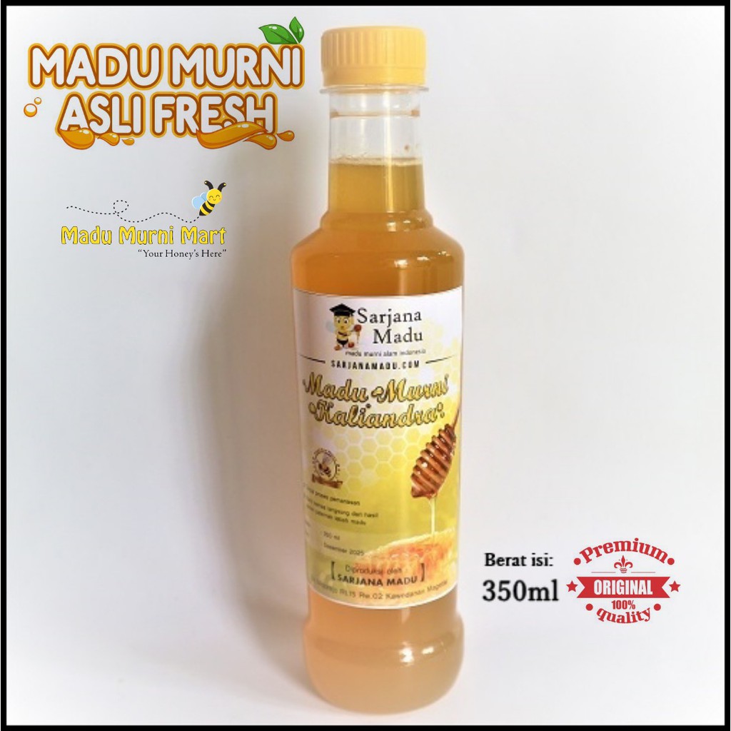 

Madu Murni Kaliandra 100% Asli Fresh 350ml