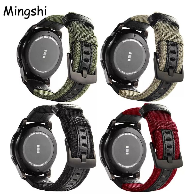 Strap Woven Nylon 20mm 22mm Huami Amazfit GTS GTR Bip Huawei GT2 GT3 42mm Samsung Watch