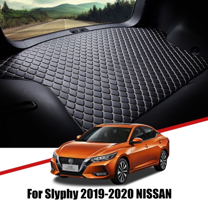 Matras Bagasi Mobil Bahan Kulit Premium Untuk Nissan Sentra B18 Sylphy 2019-2021