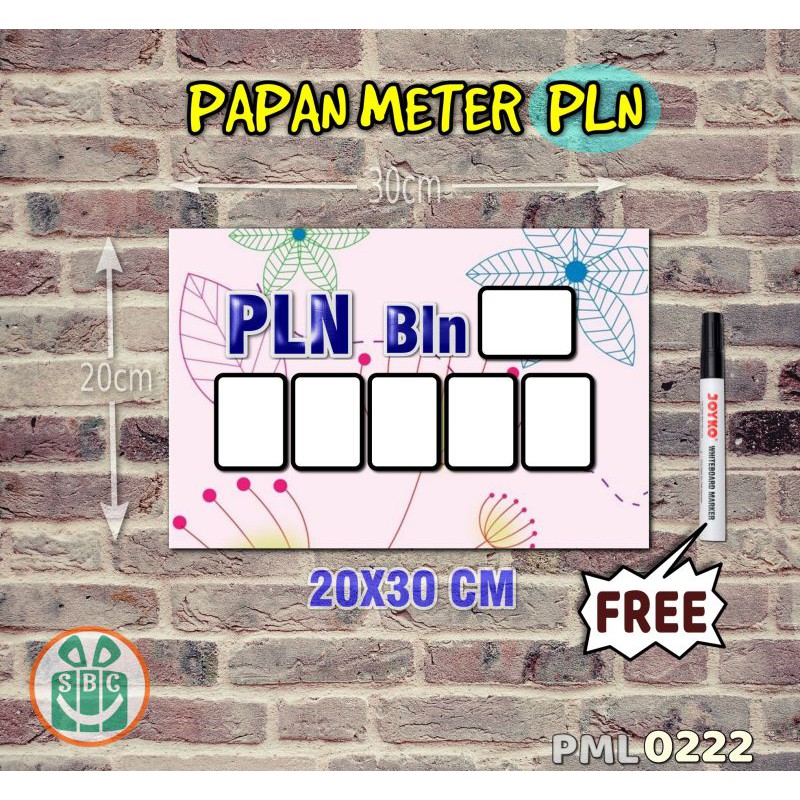 

Stokastik Papan Meter Listrik PLN PAM motif Unik - Shabby 22