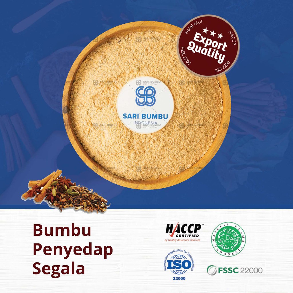 

Bumbu penyedap Masakan halal mui ukuran 250gr Kualitas ekspor sebagai bumbu dapur tanpa pengawet