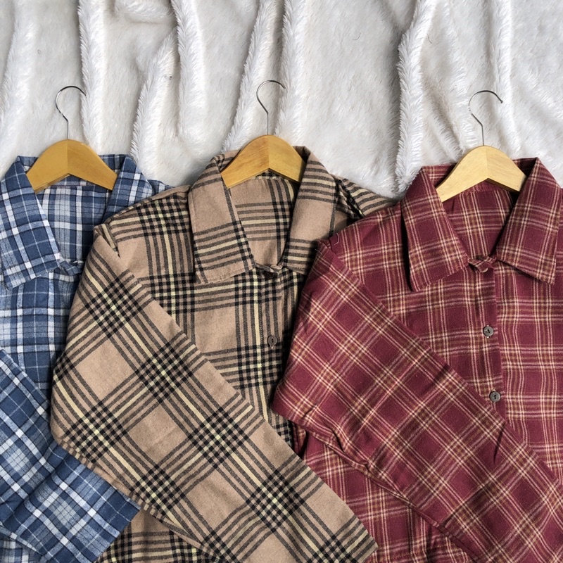 —CROP FLANEL JUMBO KEMEJA CROP JUMBO KEMEJA FLANEL JUMBO WANITA KEMEJA JUMBO WANITA