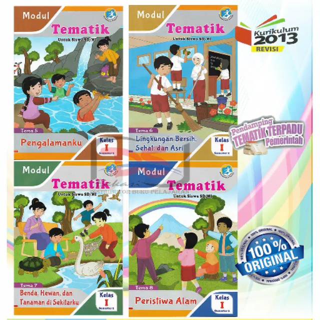 Paket LKS / Modul Tematik Kelas 1 SD Semester 2 Kurikulum 2013
