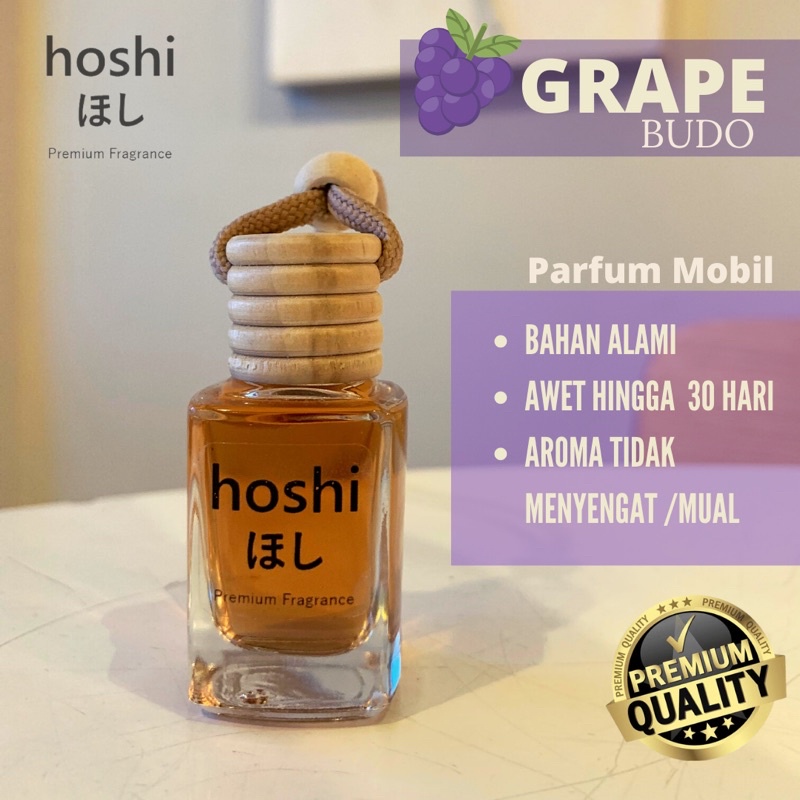 HOSHI FRUIT SERIES - Parfum Mobil dan Ruangan 10ml  (PAKET BUAH ISI 4)