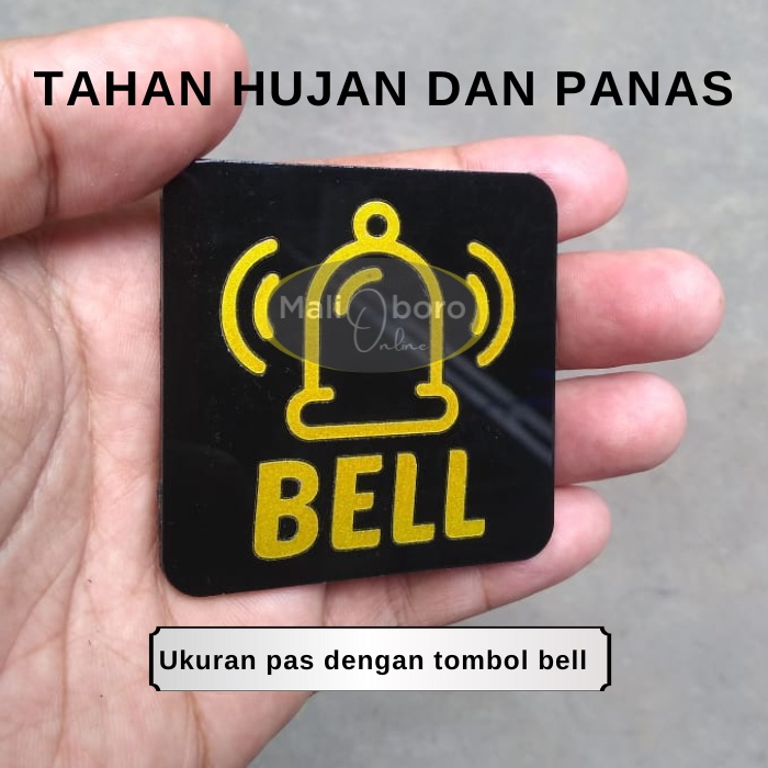 

PAPAN TANDA BELL UNTUK RUMAH BAHAN AKRILIK AWET TAHAN PANAS HUJAN