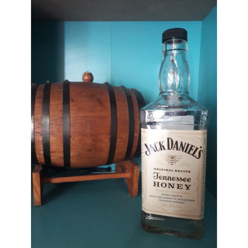 Botol kosong miras Whisky Jack Daniels Honey import unik