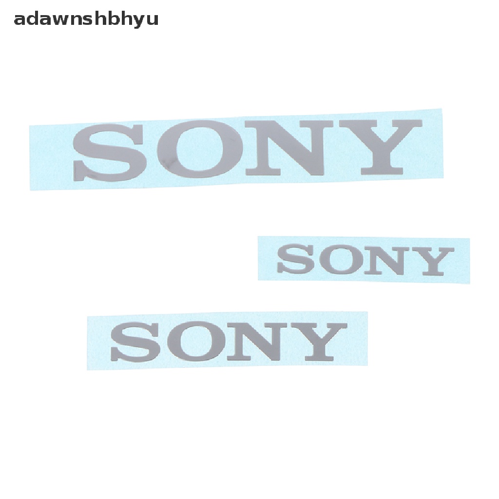 Adawnshbhyu Stiker Label Logo Silver Kamera Audio Handphone Komputer Logo Logam Untuk SONY