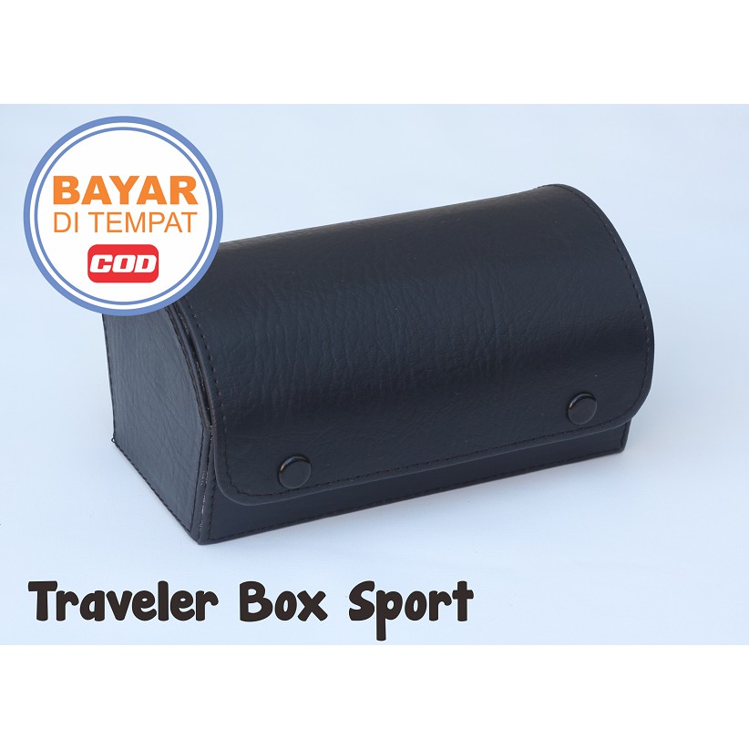 Traveller Watch Case Tube / Tempat Jam Tangan Sport Isi 3 HITAM