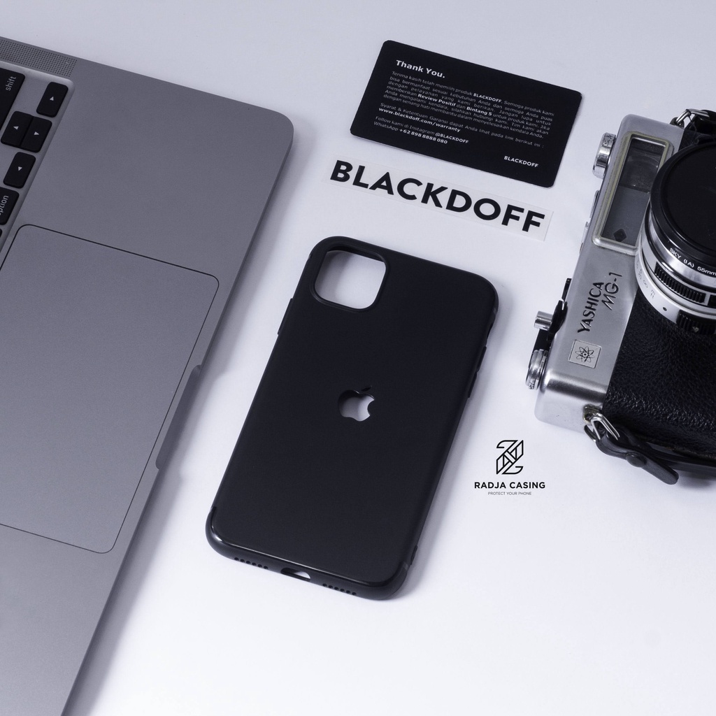 BLACKDOFF SOFTCASE IPHONE 11 PROMAX / CASE IP 11 PRO PREMIUM BLACK / CASE IPHONE 11 LOGO CUT