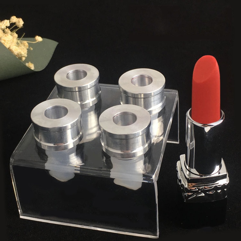 SIY  9PCS Silicone Lipstick Mold Mould with Metal Ring and Stand Set for DIY Lipstick