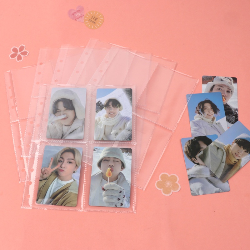 【A5 Sleeves】10Pcs Standard A5 Sleeves Transparent Photo Album Binder Refill Inner Sleeves KPOP Lomo Cards Photocard PC Storage Loose-leaf