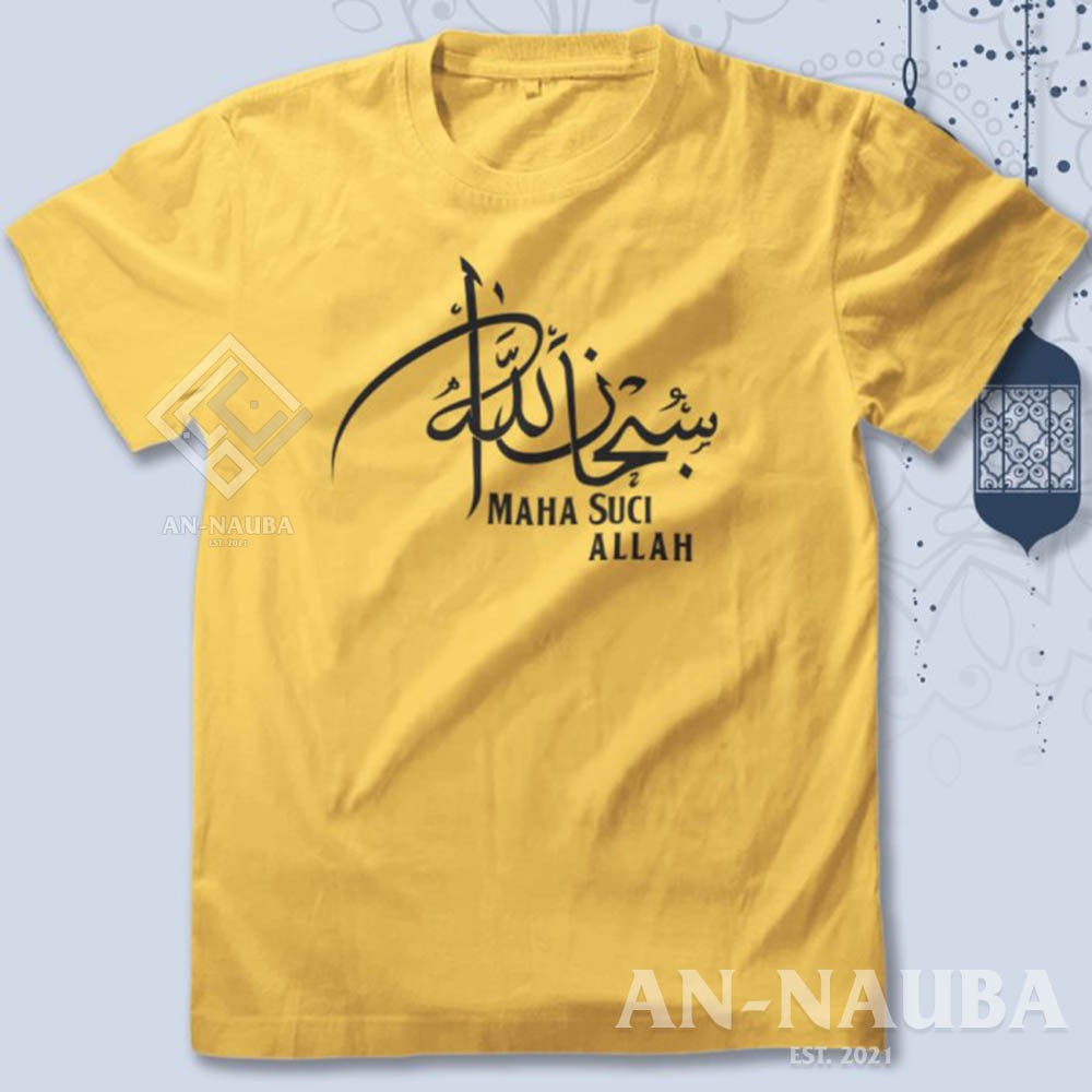 KAOS DAKWAH ISLAMI SUBHANALLAH KALIGRAFI / Baju Distro Santri Islam / Tshirt Muslim Trendy [AN-6354]-5