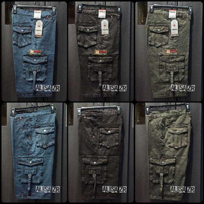 Ready Bigsize/Jumbo 39-44 Celana pendek Cargo bahan soft jeans/Celana Tactical PDL