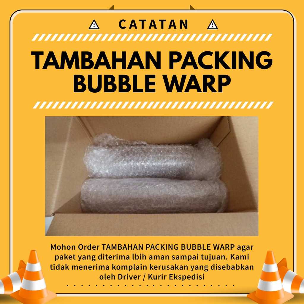 

Packing Tambahan Extra Plastik Bubble Wrap