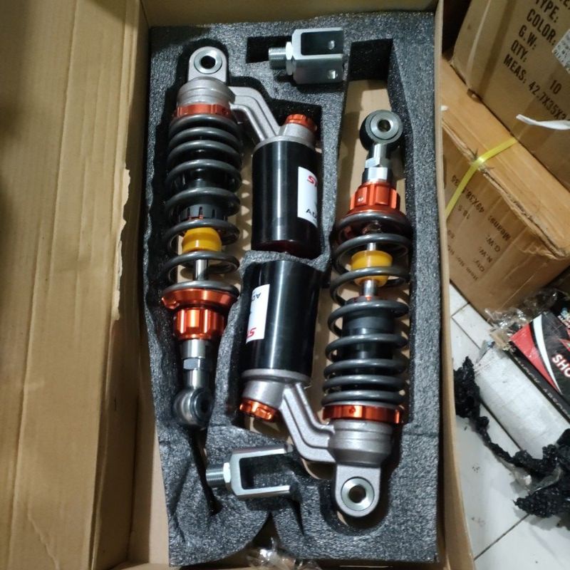 Shockbreaker aerox tabung  showa  1 set kiri kanan ready harga grosir