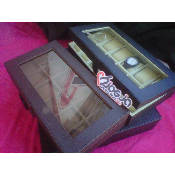 JUMBO Size Watch Box / Kotak Tempat Jam Tangan Isi 12 Untuk Jam Sport