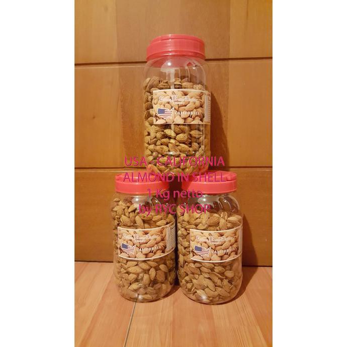 

Diskon Gila!! ALMOND IN SHELL USA CALIFORNIA - 1KG