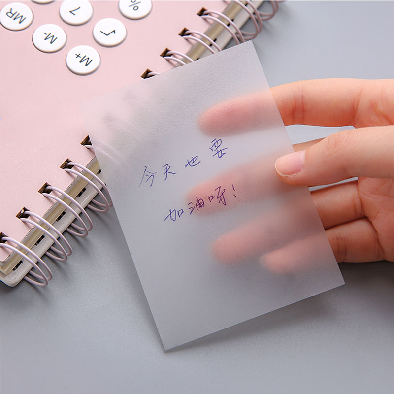 50 Sheets Transparent Waterproof Memo Popular Label Sticky Note