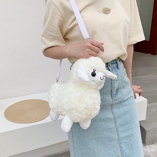 ALPACA PLUSH SLING BAG CUTE KOREAN STYLE