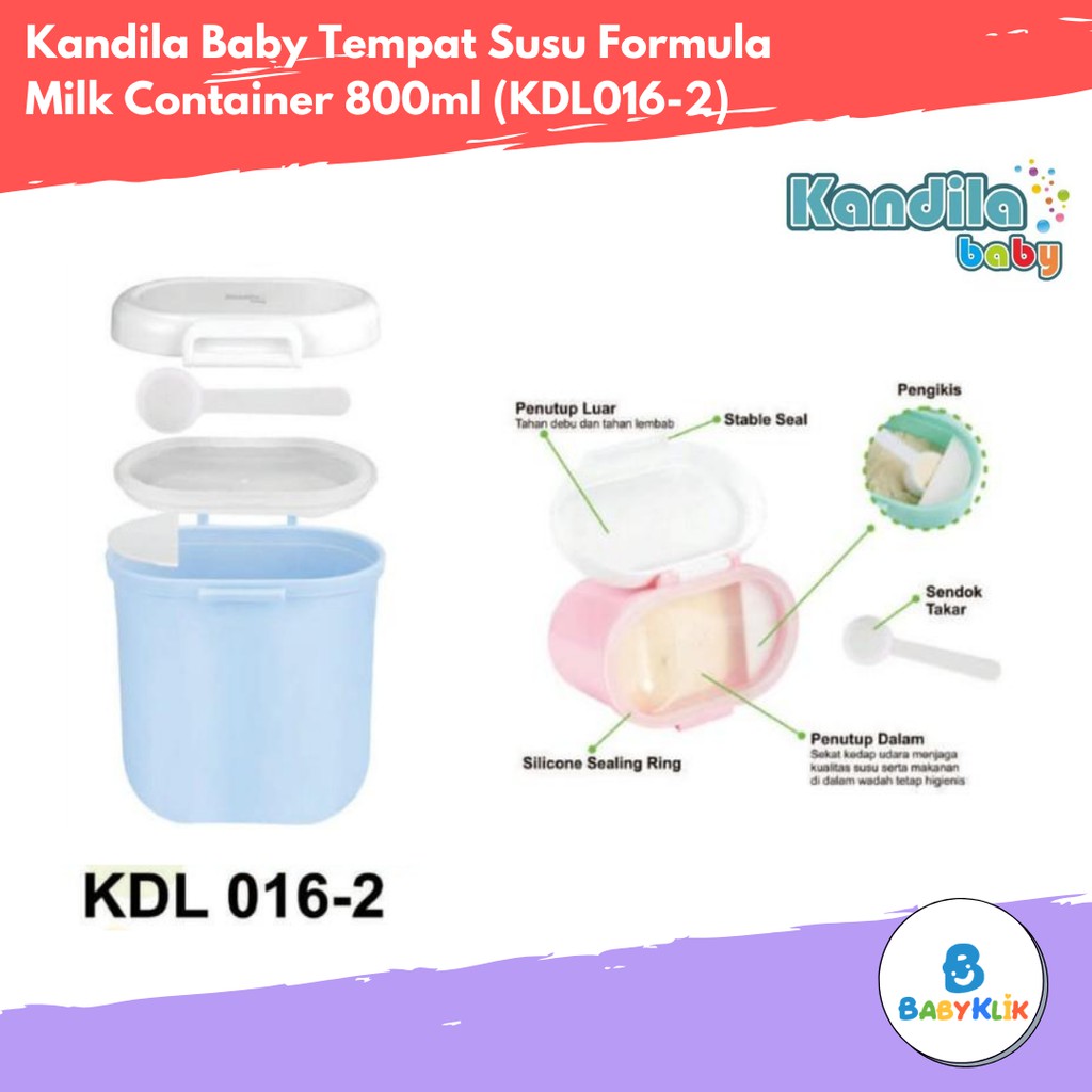 Kandila Baby Tempat Susu Formula - Milk Container Merek Kandila Ukuran 400ml &amp; 800ml -Random