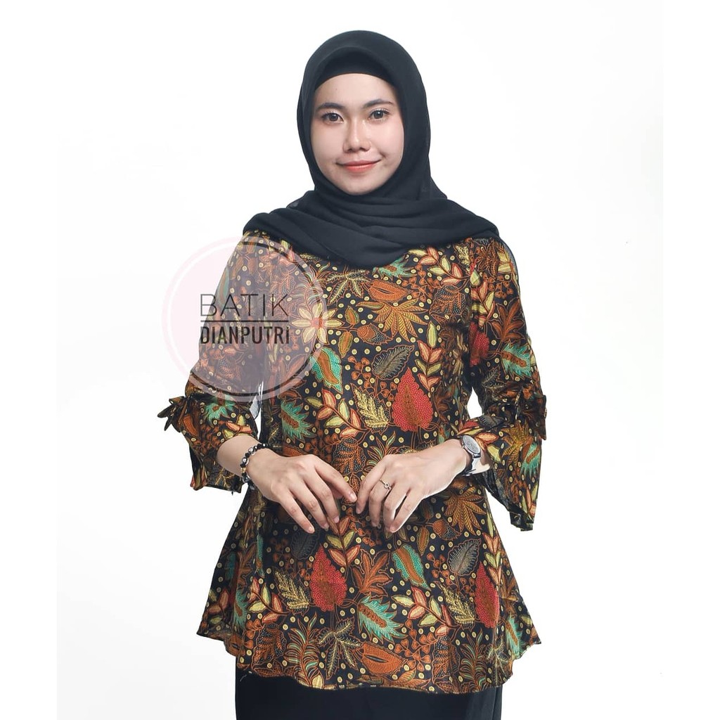 Model Baju Batik Wanita Cap Asli Jambi Berkualitas Zallatra Q5