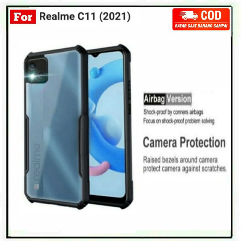 Case Realme C11 2021 C12 C20 C21y C25 C25s C21 C15 Softcase Shockproof Transparan Camera Protect Casing