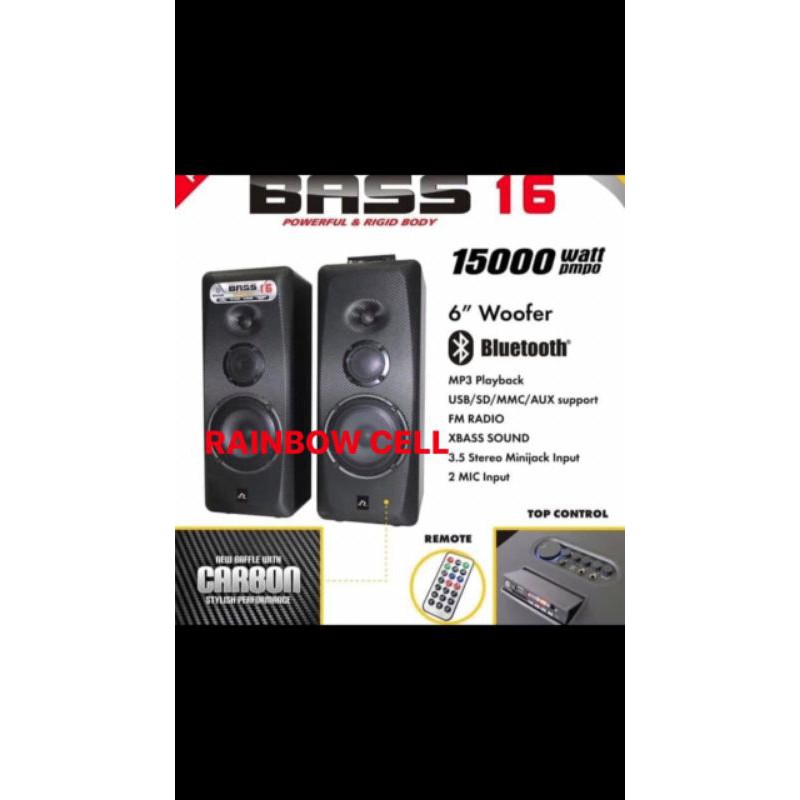 SPEAKER AKTIF ROADMASTER BASS16 BASS 16 BASS 16 BLUETOOTH