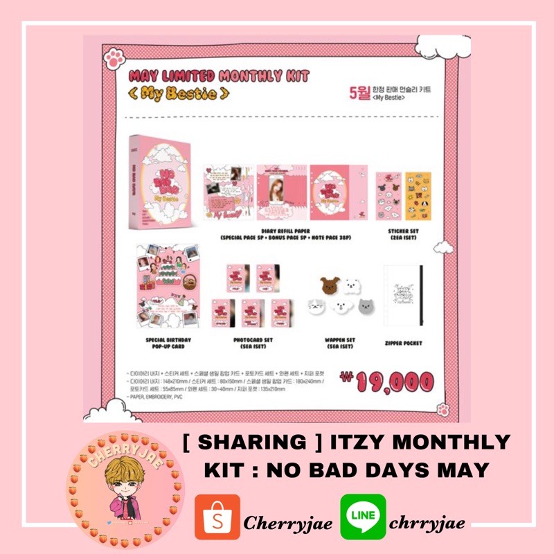 [ SHARING ] ITZY - ITZY NO BAD DAYS MONTHLY KIT : MAY