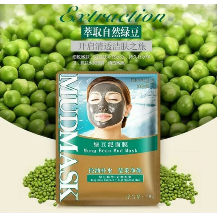Bioaqua Mung Bean Mud Mask - Bioaqua Mud Mask