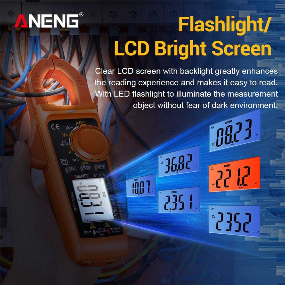IDN TESTER - ANENG Digital Multimeter Voltage Tester Clamp - ST185