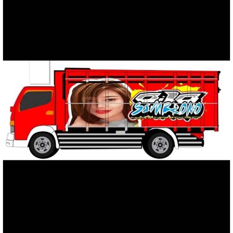 sticker printing bak truck