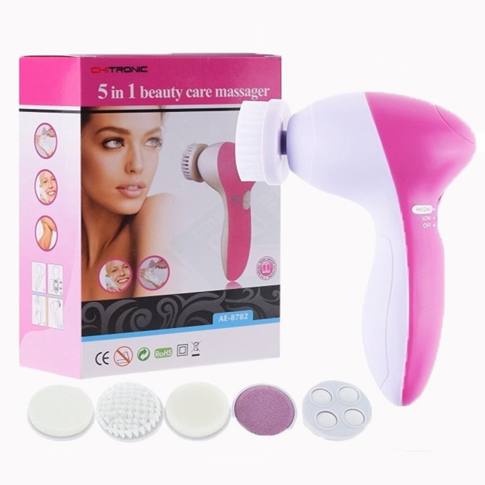 Facial Massager 5in1 / Alat Facial Wajah / Alat Facial Muka /  Alat Pembersih Wajah 5in1 / Alat Perawatan Wajah