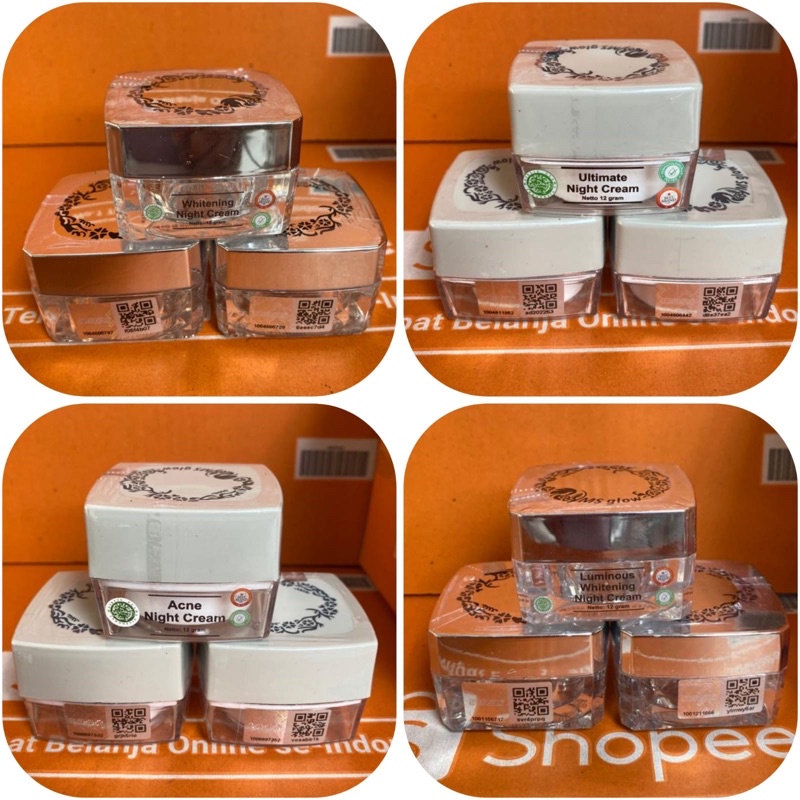 (BISA COD) NEW SCAN BARCOTE FULL CREM MALAM WHITE CELL DNA, CREAM MALAM WHITENING , ACNE, LUMINOUS, 