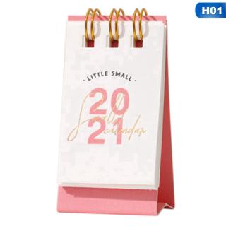 Qingqing Kalender Meja Tahun  2021  Mini Simple Kreatif 