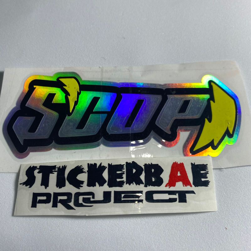 Stiker scop cutting sticker bukan print 1pcs