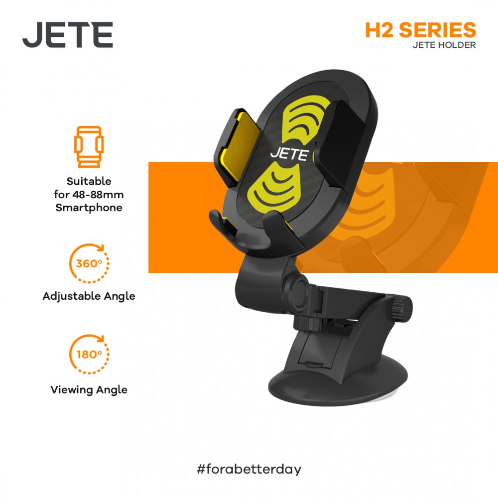 Holder HP  | Holder Handphone Mobil Car Holder JETE H2 - Garansi 2 Tahun