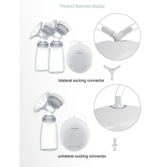 Real Bubee Double Electric Breast Pump | Pompa ASI Elektrik Ganda - Reguler/manual